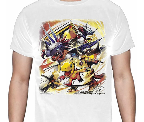 Agumon Evolucion - Digimon - Polera Anime