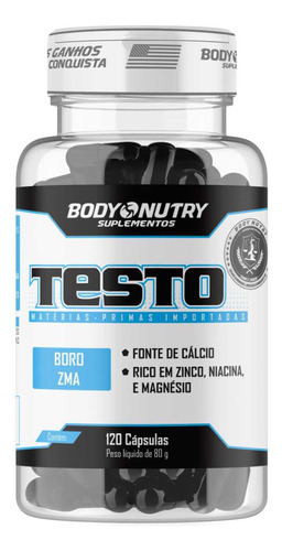 Suplemento Em Cápsulas Body Nutry Testo-gh, Pote 120 Pré - Hormonal De 80g