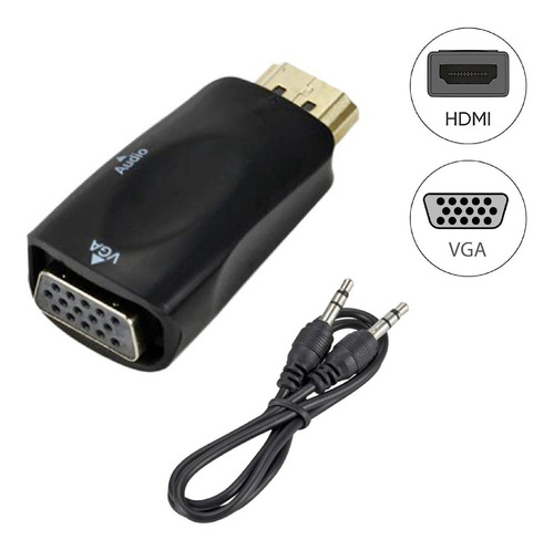 Conversor Hdmi A Vga 1080p Hd + Audio