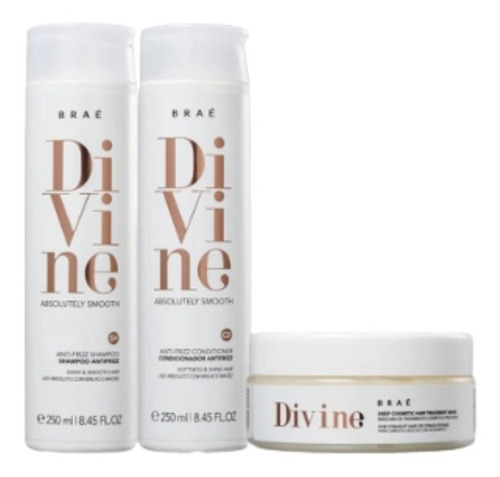 Braé Divine Kit Shampoo + Condicionador + Máscara