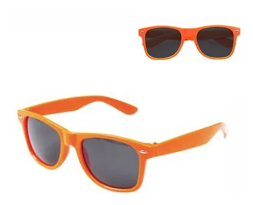 comprar Anteojo Naranja Tipo Wayfarer Lente Cotillón Way X12 Unidad