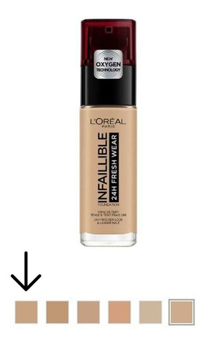 Base De Maquillaje Infallible Foundation 24hs Loreal Tonos