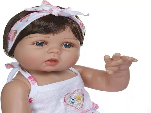 Bebé Reborn Muñeca Silicona De Cuerpo Completo 48cm Usada (Usado)