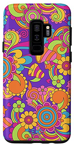 Funda Para Galaxy S9+ Retro Groovy Mushroom Shroom Floral Hi