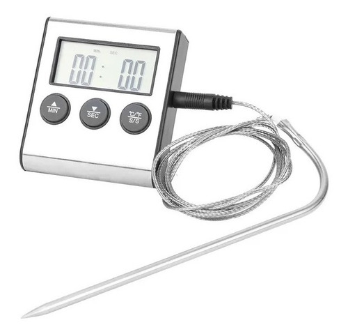 Termometro Digital Multifunción Timer Sonda Gastronomia
