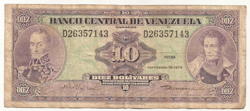 Diez Bolivares Septiembre 18-1979 D8