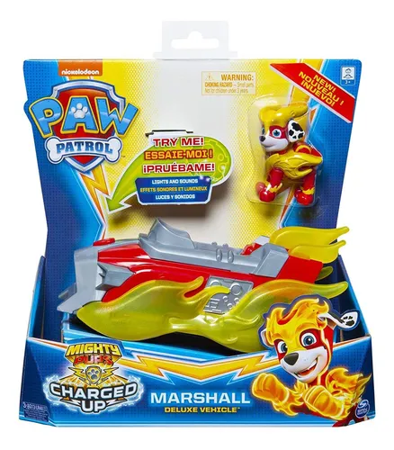 Patrulla Canina Marshall Mighty Pups Charged Up Deluxe