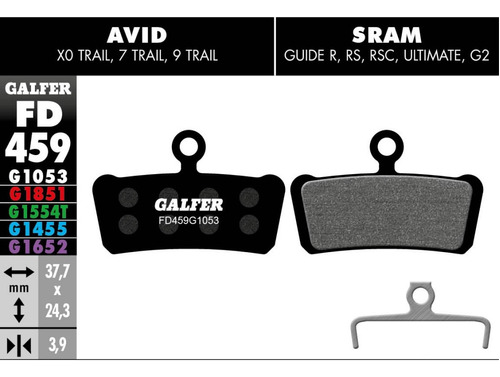 Pastilla De Freno Galfer Sram Xo Elixir Standard