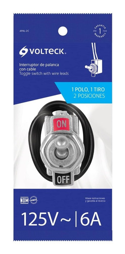 Interruptor De Palanca 3 Tornillos Volteck 46443
