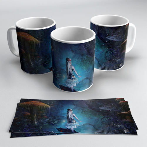 Taza Plastica Sublimada Alicia Pais De Las Maravillas #058