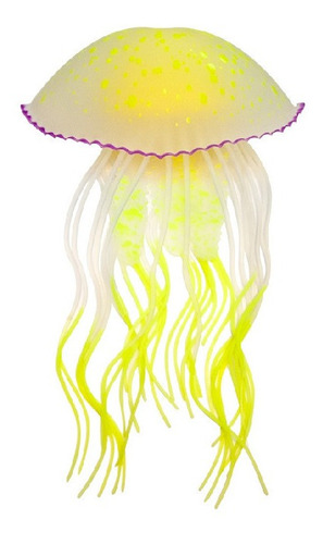 Medusa Fluorescente Caribe Adorno P/ Acuario Pecera Lomas