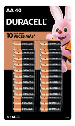 Duracell, Pilas Alcalinas Aaa De 40 Piezas