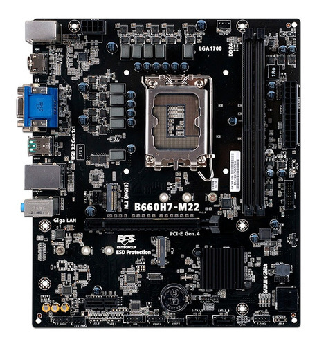 Motherboard Ecs B660h7-m22, Chipset Intel B660, Lga1700 Matx