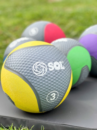 Pelota Con Peso 3 Kg Funcional Medicine Ball Con Pique