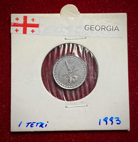 Moneda 1 Tetri Georgia 1993 Km 76