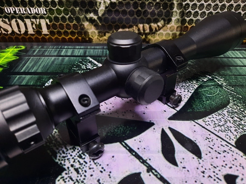 Imagem 6 de 9 de Airsoft Luneta Beileshi 3-9x40eg C/mount 22mm