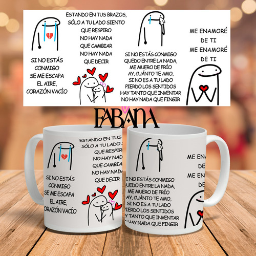 Taza Sublimada Diseño Flork Me Enamore De Ti Chayane