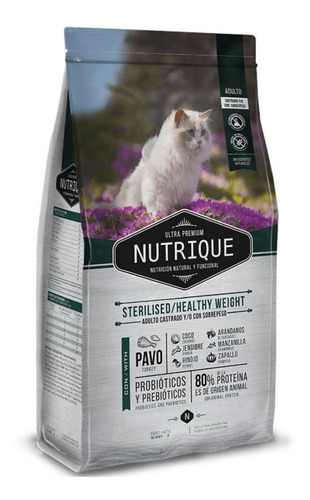 Nutrique Gato Esterilizado Y Control De Peso 2kg