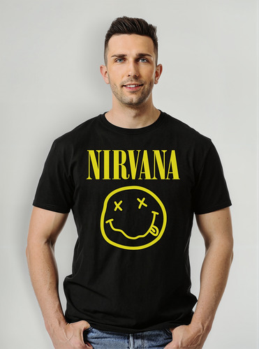 Polera Nirvana Logo Rock Colores Abominatron
