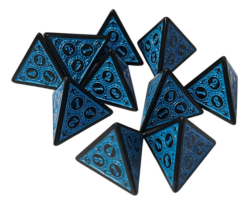 2 Dados De Varios Lados Dados De Acrílico Juegos De Azul