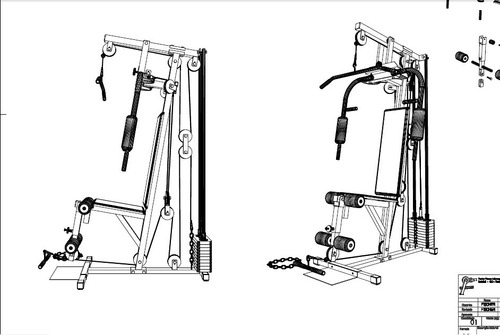 Planos Gimnasio Maquina Multi Gimnasio + Cursos Y Mas