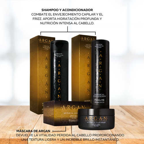 Kit Fidelité Argan Nutrición + Brillo + Reparación