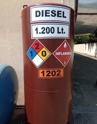 Tanque Almacenamiento Combustible Diesel Vertical 1.200lts.