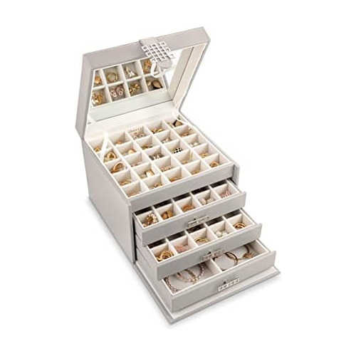 Earring Organizer Holder - 75 Small & 4 Large Slots Cla...