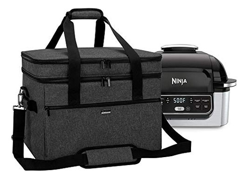 Bolso Doble Capa Para Ninja Foodi Grill, Con Bolsillos,