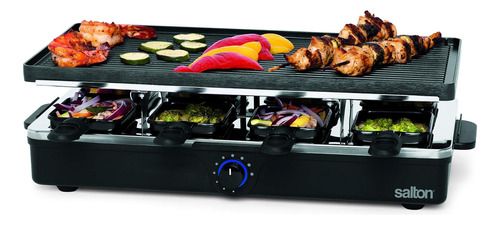 Salton Raclette Parrilla Eléctrica Para Fiestas Y Raclette P