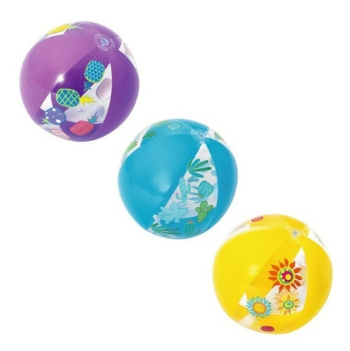 Pelota Inflable Fashion 51 Cm Playa Agua Pileta Bestway