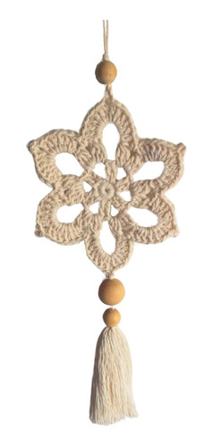 Colgante Decorativo Mándala Tejido Crochet