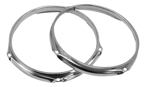 2x Drum Hoop Set Anillos De Batería, 14 Pulgadas 6 Agujeros