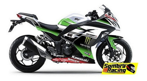 Kit Adhesivos Carenado Kawasaki Ninja 300r Superbike #02 Mk 