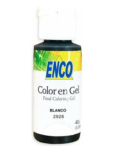 Color Gel Blanco Comestible Repostería 40 Grs Enco 2926