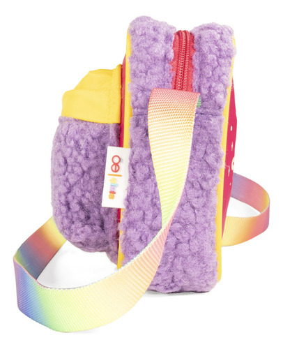 Bolsa Crossbody Cloe Mediana Para Niña Textil Color Fucsia