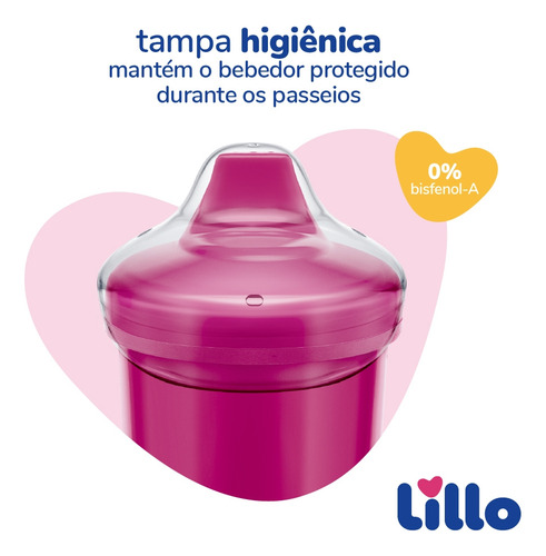 Kit 3 Copos Infantil Antivazamento Colors Max 320ml Rs Lillo