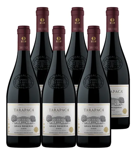 6x Vino Tarapacá Gran Reserva Syrah 750cc