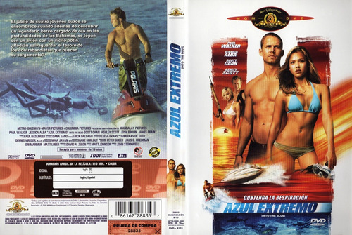  Azul Extremo ( Into The Blue) Paul Walker - Dvd