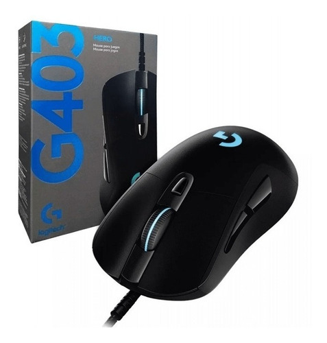 Mouse Gamer G403 Hero Logitech G 16000dpi 6 Botones Hero16k