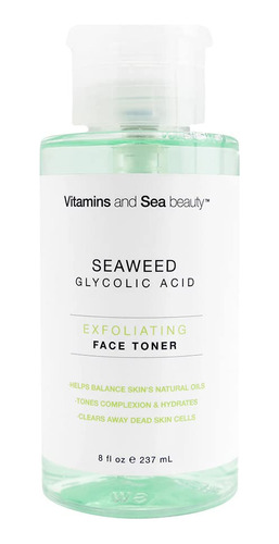 Vitamins And Sea Beauty, Tner Facial Exfoliante Con Cido Gli