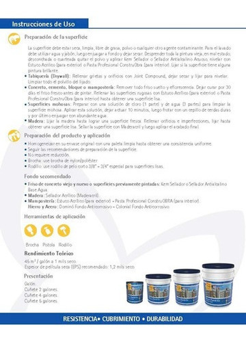 Pintura Caucho Mate Para Exterior Pared-ex Marfil Galon Kem