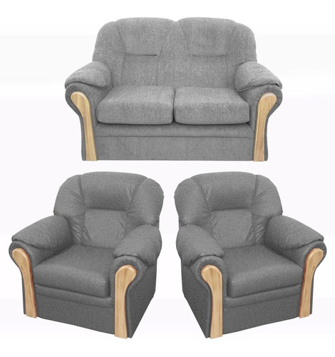 Juego De Living Dublin Sofá +2 Sillones Interliving 12c