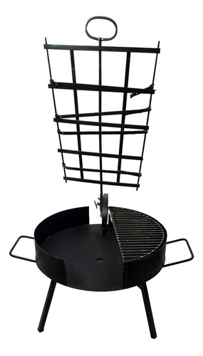 Asador Con Base De Disco Original 2 Posiciones + Parrilla