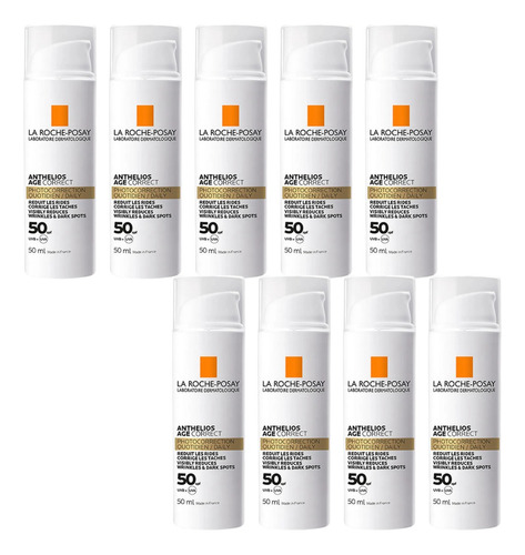 Combo X9 La Roche Posay Anthelios Fps 50 Age Sin Color 50 Ml