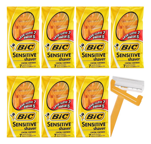 Aparelho De Barbear Bic® Sensitive Shaver 49 Unidades