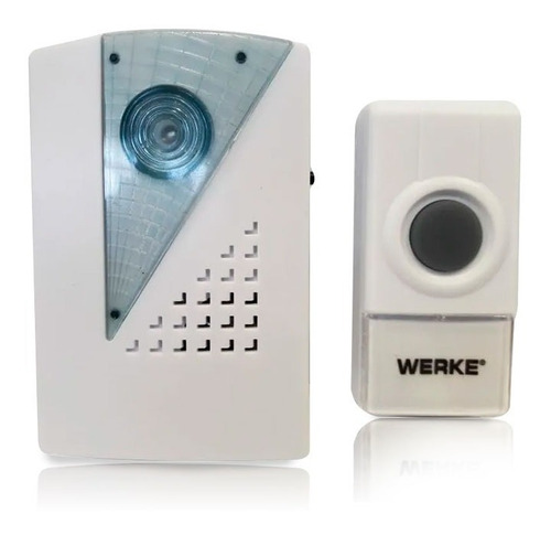 Timbre Inalámbrico Werke 100 Metros De Alcance - Pack X 2u.