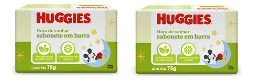 Kit 2 Sabonetes Em Barra Com Camomila 75g Huggies