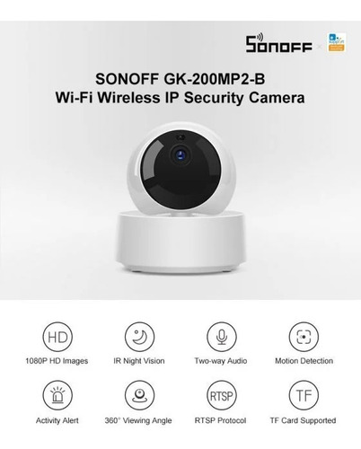 Cámara Sonoff Wifi Inteligente Compatible Ewlink Vshop