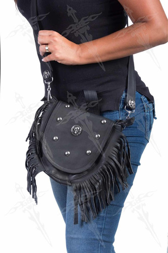 Bolsa Biker Piel Practica Para La Moto